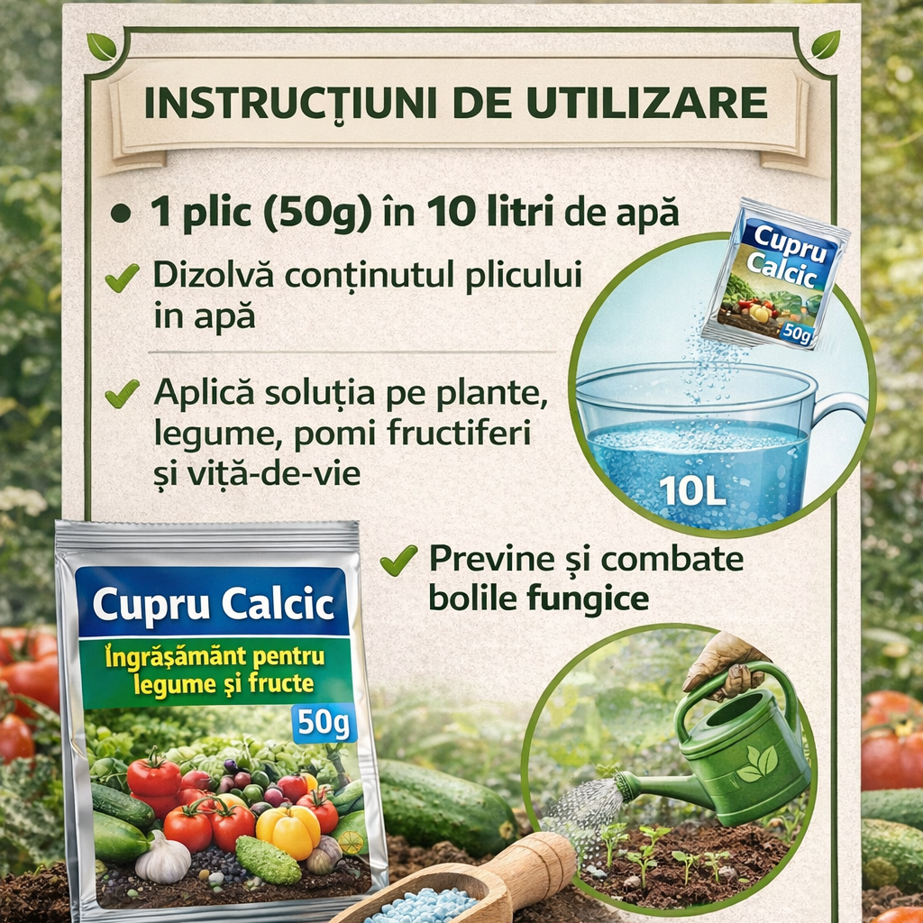 MIF Granule Cupru-Calcic – Nutrienți esențiali pentru fructe si legume sănătoase 2 pachete