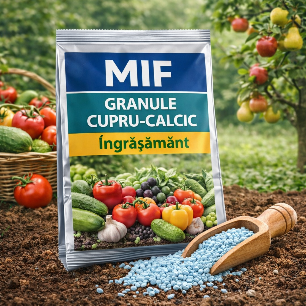 MIF Granule Cupru-Calcic – Nutrienți esențiali pentru fructe si legume sănătoase 2 pachete