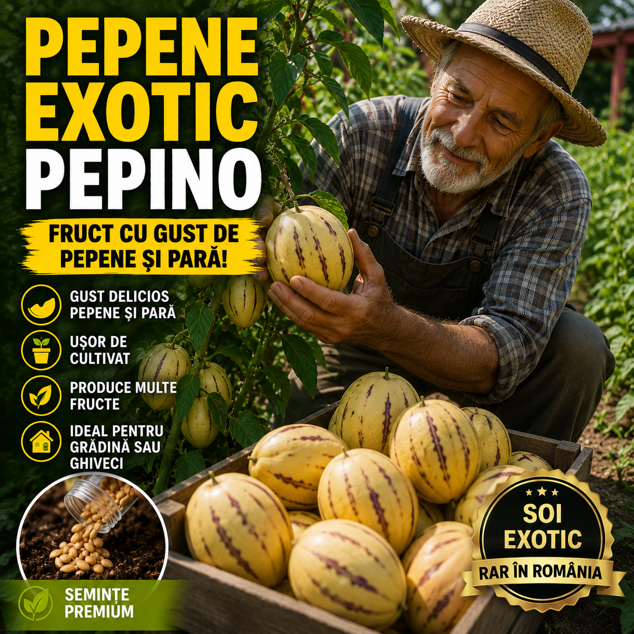 Semințe Pepene Exotic - PepinoMax