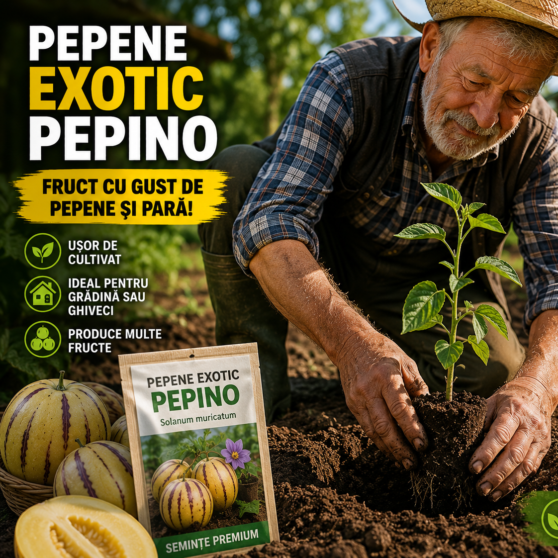 Semințe Pepene Exotic - PepinoMax